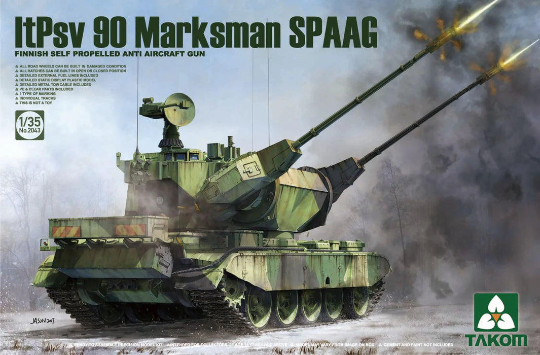 Takom 2043 1/35 Itpsv 90 Marksman Spaag Model Kit