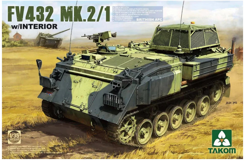 Takom 2066 1/35 British Apc Fv432 Mk.2/1 Model Kit