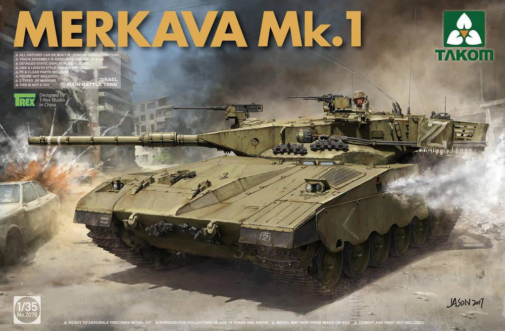 Takom 2078 1/35 Israeli Main Battle Tank Merkava I Model Kit