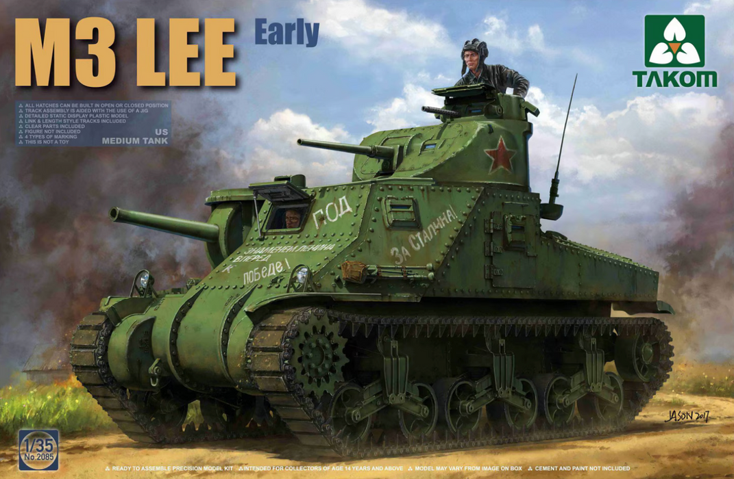Takom 2085 1/35 US M3 Lee Medium Tank Model Kit
