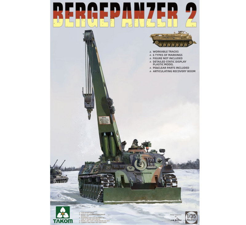 Takom 2122 1/35 Bergepanzer 2 Model Tank Kit