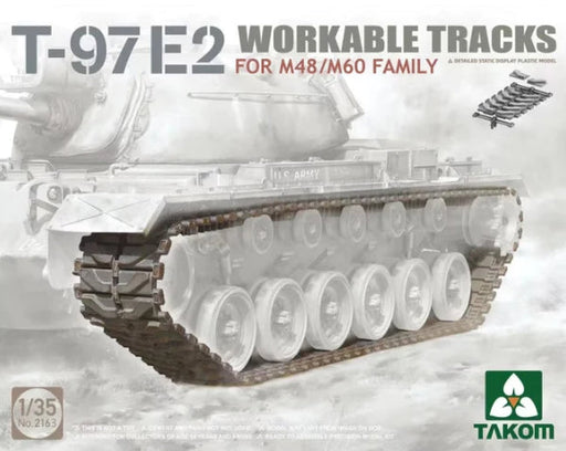 Takom 2163 1/35 T-97E2 Workable Tracks for M48/M60 Model Kit