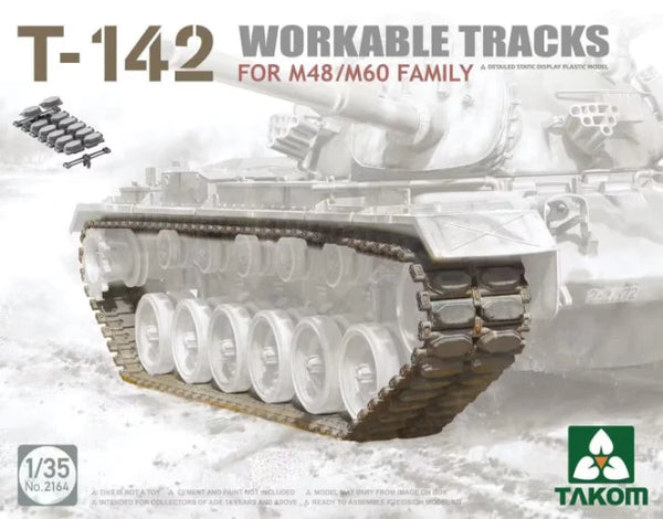 Takom 2164 1/35 T-142 Workable Tracks for M48/M60 Model Kit