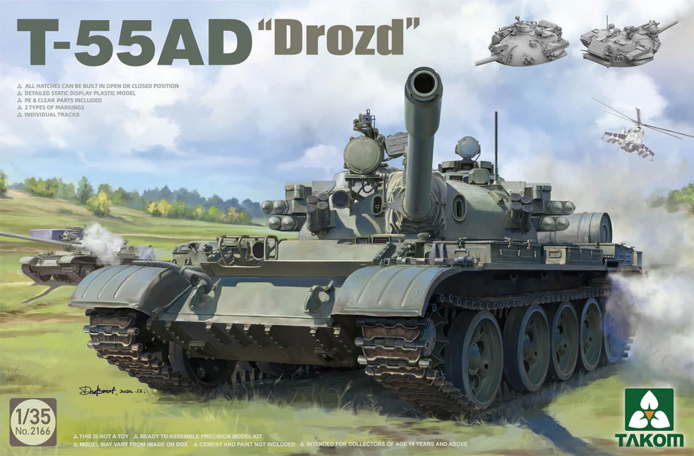 Takom 2166 1/35 T-55AD "Drozd" Tank Model Kit