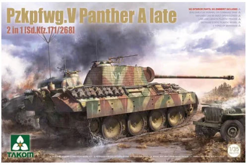 Takom 2176 1/35 Pzkpfwg.V Panther A Late Model Tank Kit