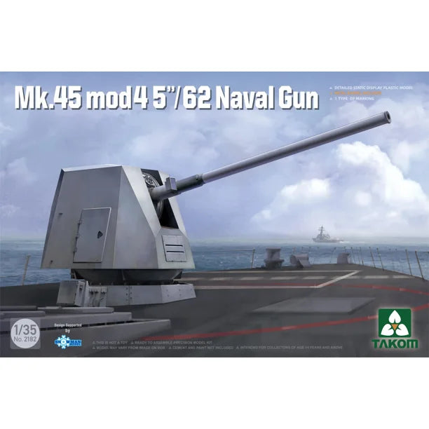 Takom 2182 1/35 Mk45 Mod4 5'/62 Naval Gun Model Kit