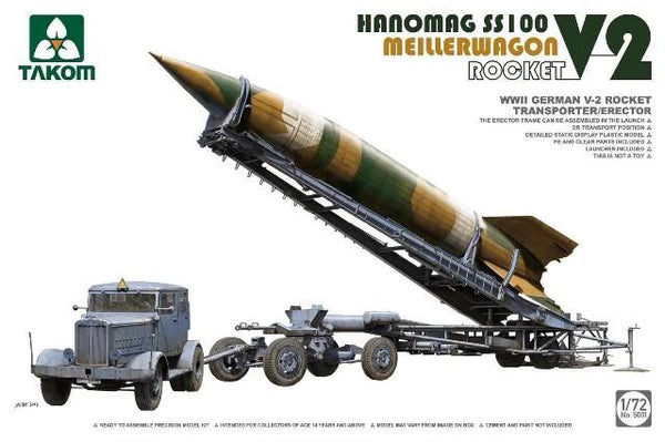 Takom 5001 1/72 WWII German V-2 Rocket Transporter Model Kit