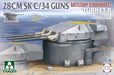 Takom 5016 1/72 Scharnhorst Turret B 28CMSK C/34 Model Kit