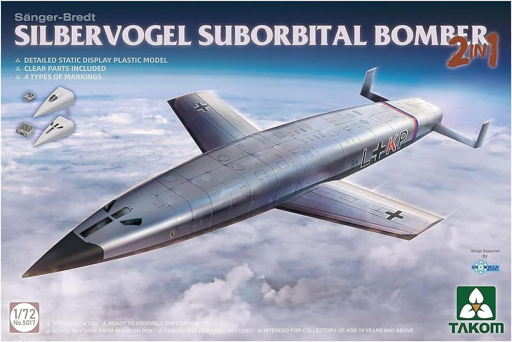 Takom 5017 1/72 Silbervogel Suborbital Bomber Model Kit