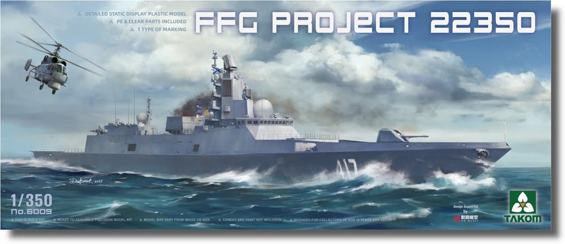 Takom 6009 1/350 Admiral Gorshkov Class Frigate Model Ship Kit