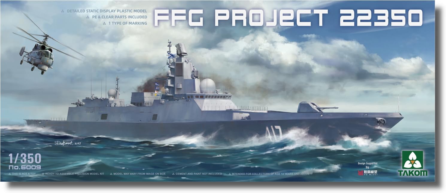 Takom 6009 1/350 Admiral Gorshkov Class Frigate Model Ship Kit
