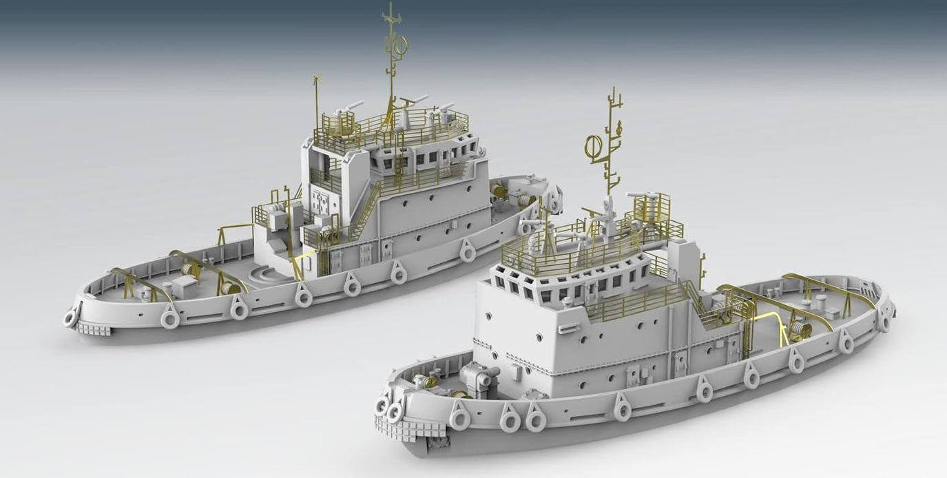 Takom 6011 1/350 Harbour Tug Type 192 & 192A Model Ship Kit