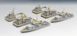 Takom 6014 1/350 Multifunctional & Anti Sabotage Boat Model Kit (Includes 6 Ships)