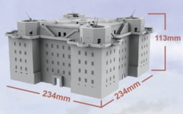 Takom SP-6005 1/350 Flak Tower IV Helligeistfeld G Tower Model Kit