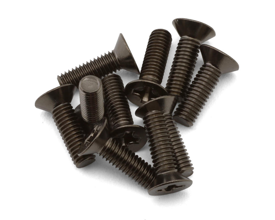 Tamiya 9804200 3x10mm Flat Head Philips Screws (10 Pack)
