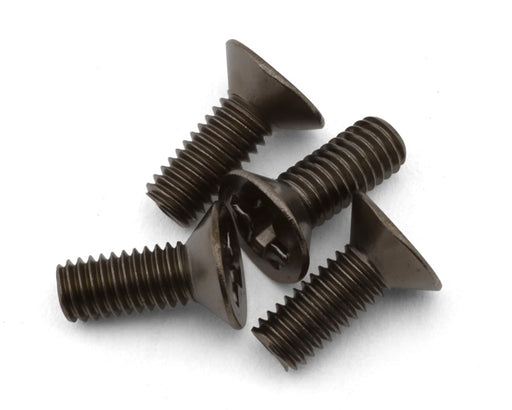 Tamiya 9805696 3x8mm Flat Head Philips Screws (4 Pack)
