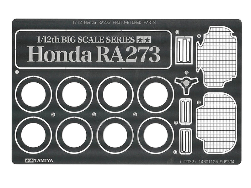 Tamiya 12032 1/12 Honda RA273 Model Kit with Photo-Etched Parts