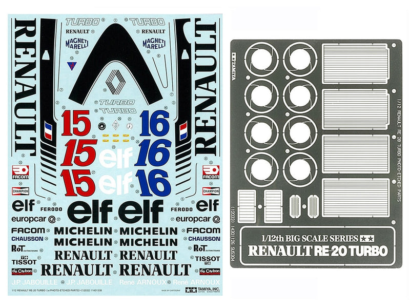 Tamiya 12033 1/12 Renault RE-20 Turbo Model Kit