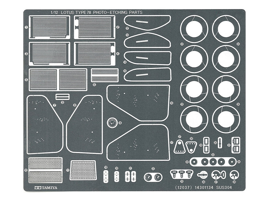 Tamiya 12037 1/12 Lotus Type 78 Model Kit