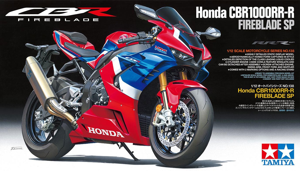 Tamiya 14138 1/12 Honda CBR1000RR-R Fireblade SP Model Motorcycle Kit