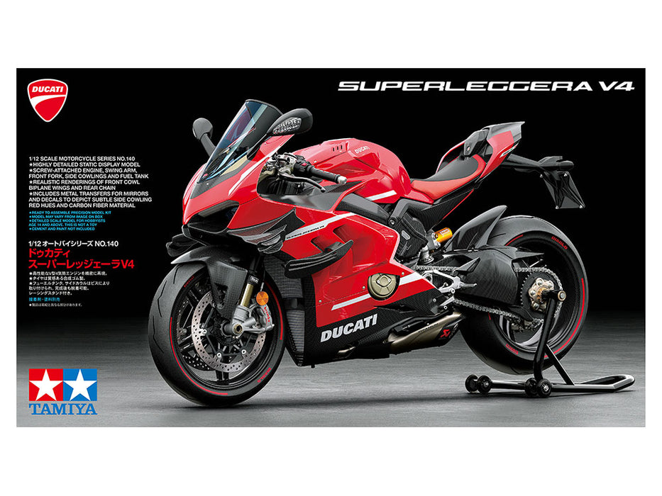 Tamiya 14140 1/12 Ducati Superleggera V4 Model Motorcycle Kit
