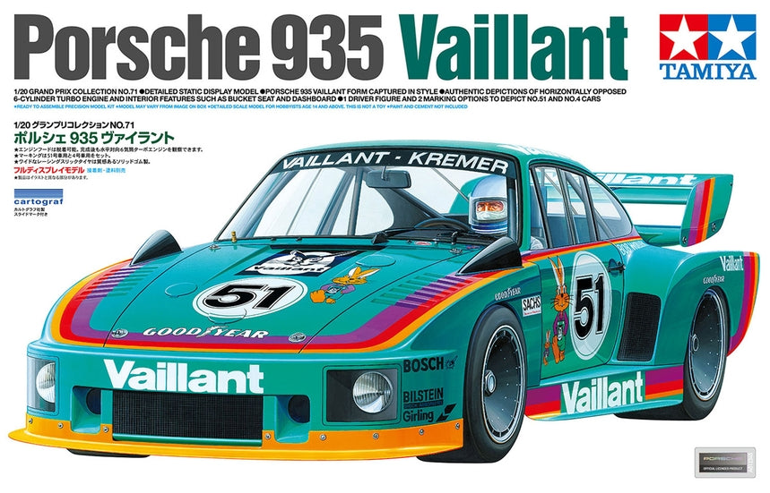 Tamiya 20071 1/20 Porsche 935 Vaillant Model Kit
