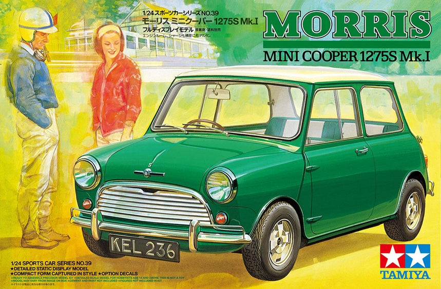 Tamiya 24039 1/24 Morris Mini Cooper 1275S Mk.I Plastic Model Car Kit