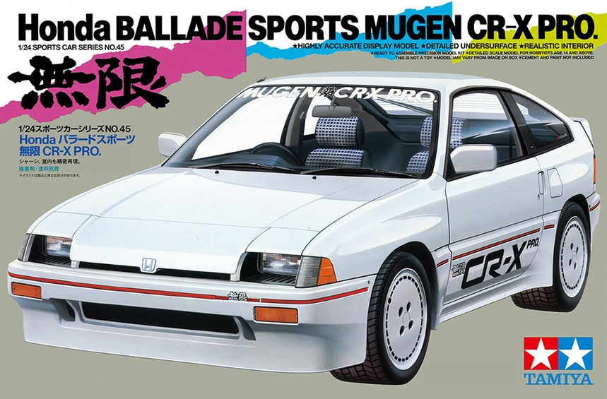 Tamiya 24045 1/24 Honda Ballade Sports Mugen CR-X Pro Model Kit