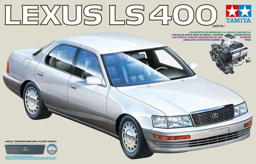 Tamiya 24114 1/24 Lexus LS 400 (UCF11L) Model Kit