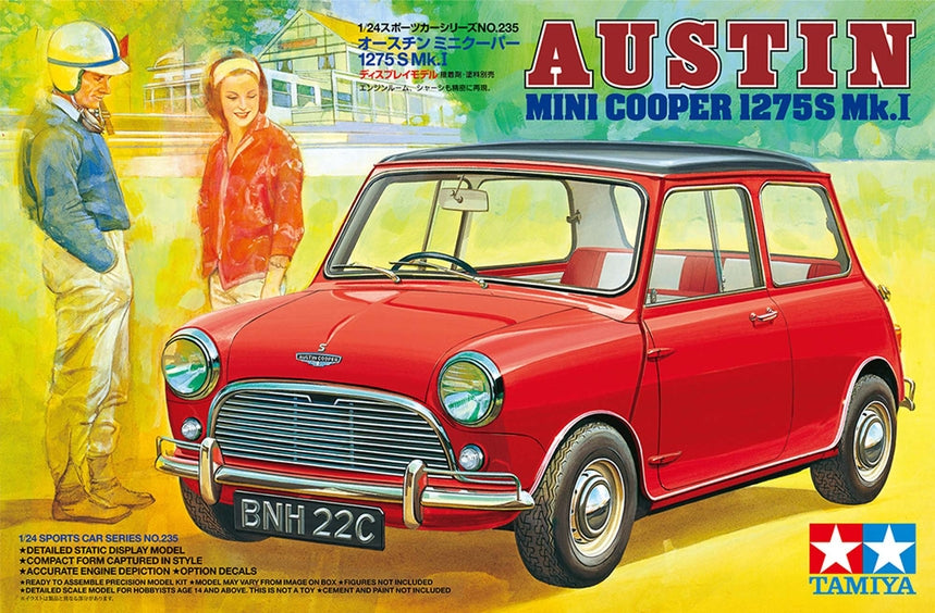 Tamiya 24235 1/24 Austin Mini Cooper 1275S Mk.I Plastic Model Car Kit