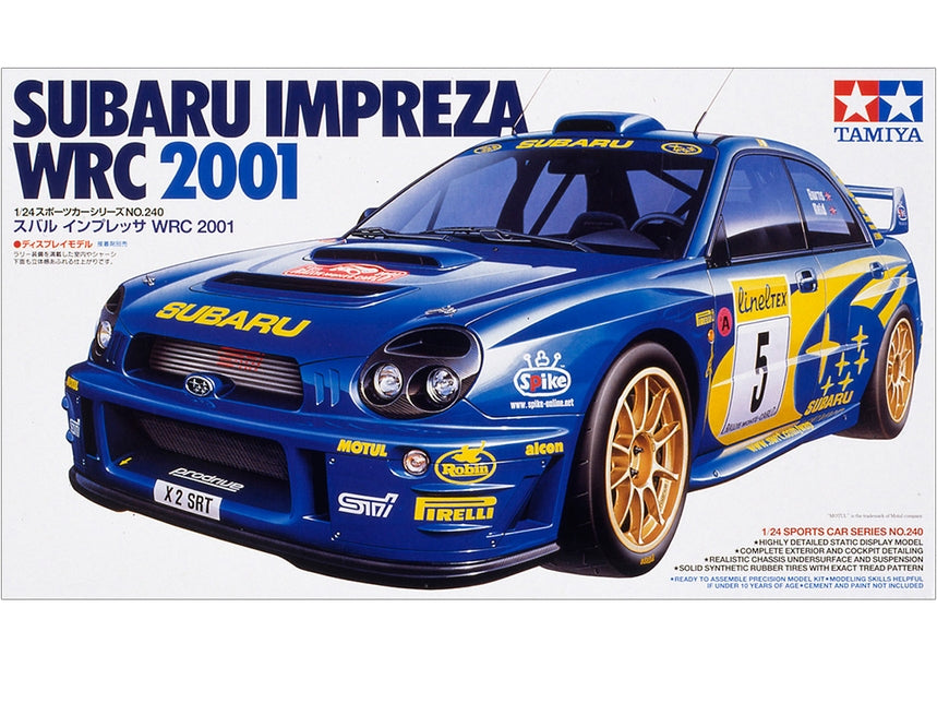 Tamiya 24240 1/24 Subaru Impreza WRC 2001 Rally Car Model Kit