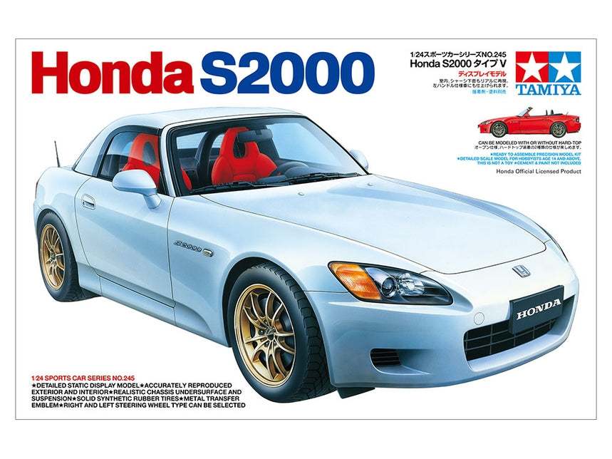 Tamiya 24245 1/24 1999 Honda S2000 V-Spec Model Car Kit