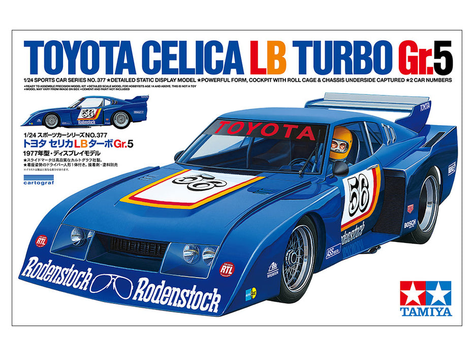 Tamiya 24377 1/24 Toyota Celica LB Turbo Gr.5 Model Kit