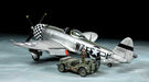 Tamiya 25214 1/48 P-47D Thunderbolt Plane & Jeep Model Kit