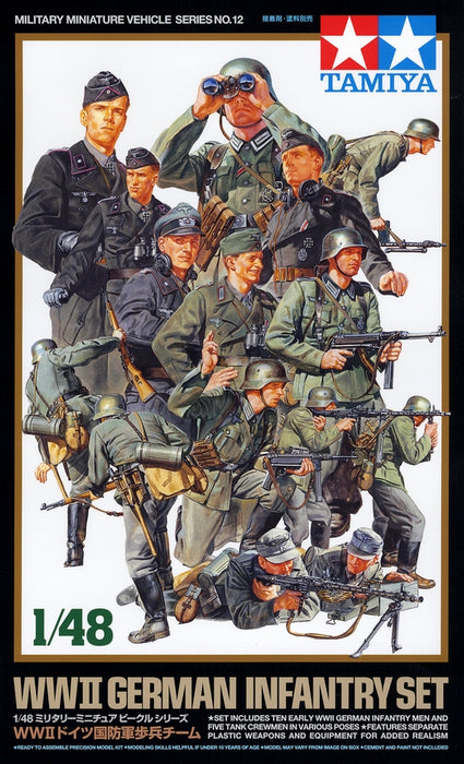 Tamiya 32512 1/48 WWII German Infantry Set Kit