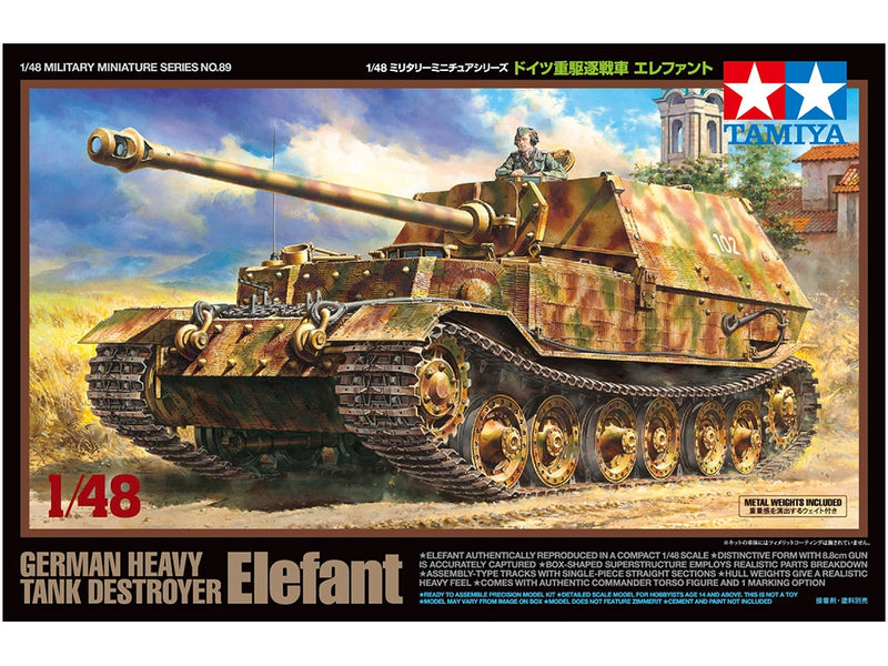 Tamiya 32589 1/48 German Tank Destroyer Elefant Tank Model Kit