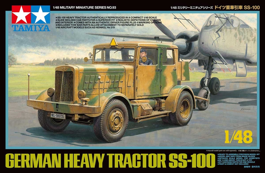 Tamiya 32593 1/48 German Heavy Tractor SS-100 Model Kit