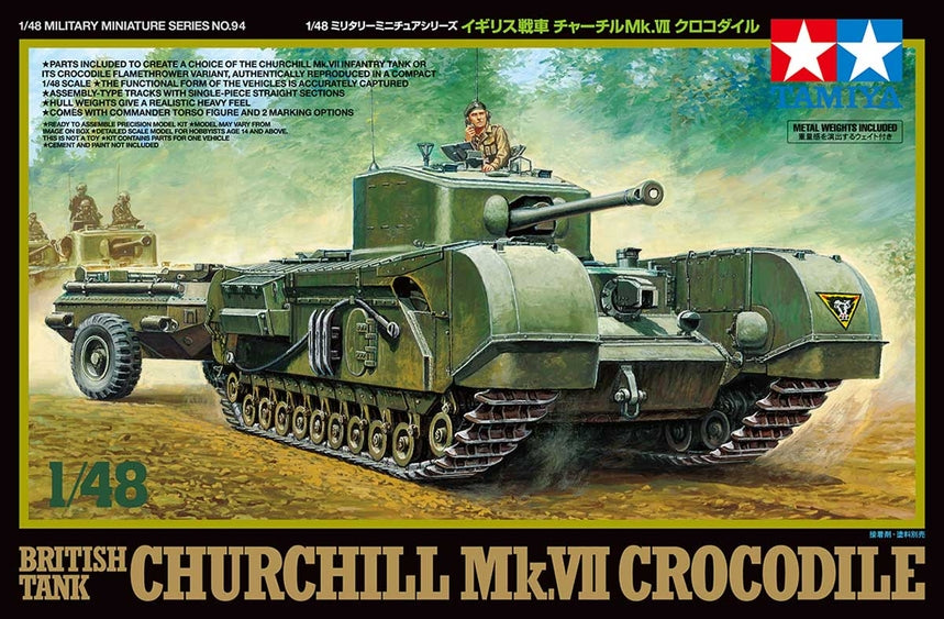 Tamiya 32594 1/48 British Tank Churchill Mk.VII Tank Model Kit