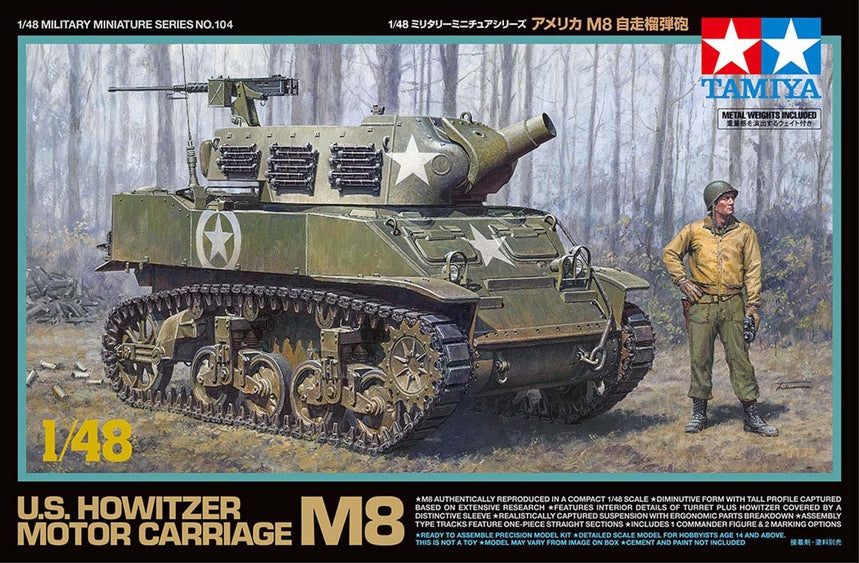 Tamiya 32604 1/35 Howitzer Motor Carriage M8 Model Kit