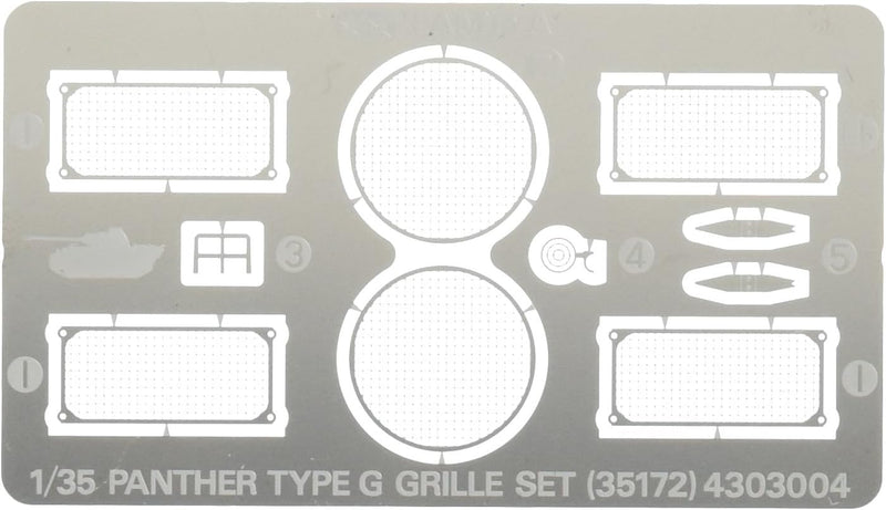 Tamiya 35172 1/35 German Panther Type G Photo-Etched Grill Set