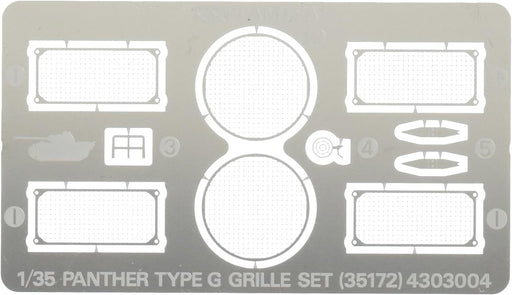Tamiya 35172 1/35 German Panther Type G Photo-Etched Grill Set
