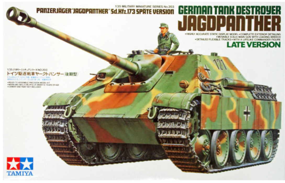 Tamiya 35203 1/35 German Jagdpanther Late Version Model Tank Kit