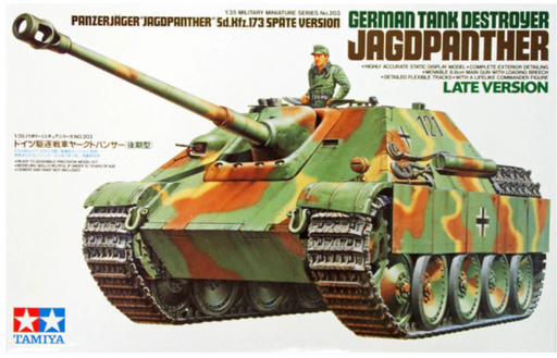Tamiya 35203 1/35 German Jagdpanther Late Version Model Tank Kit