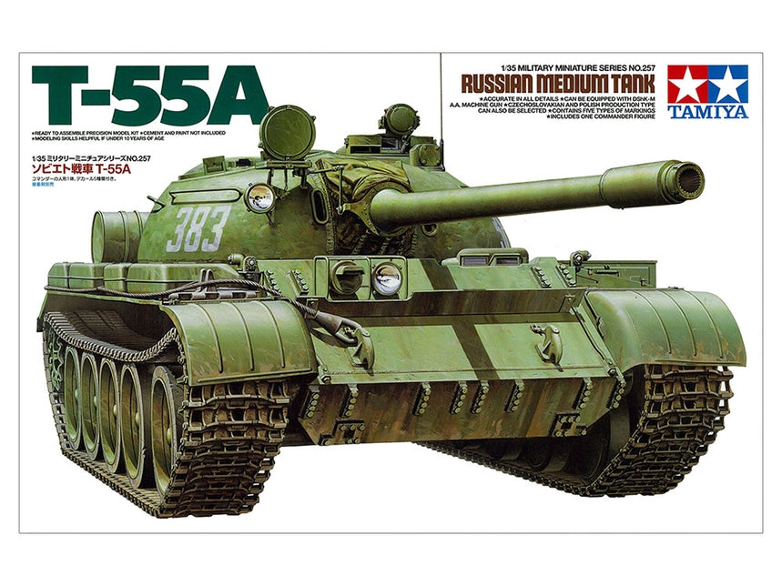 Tamiya 35257 1/35 Russian Soviet T-55 Model Tank Kit
