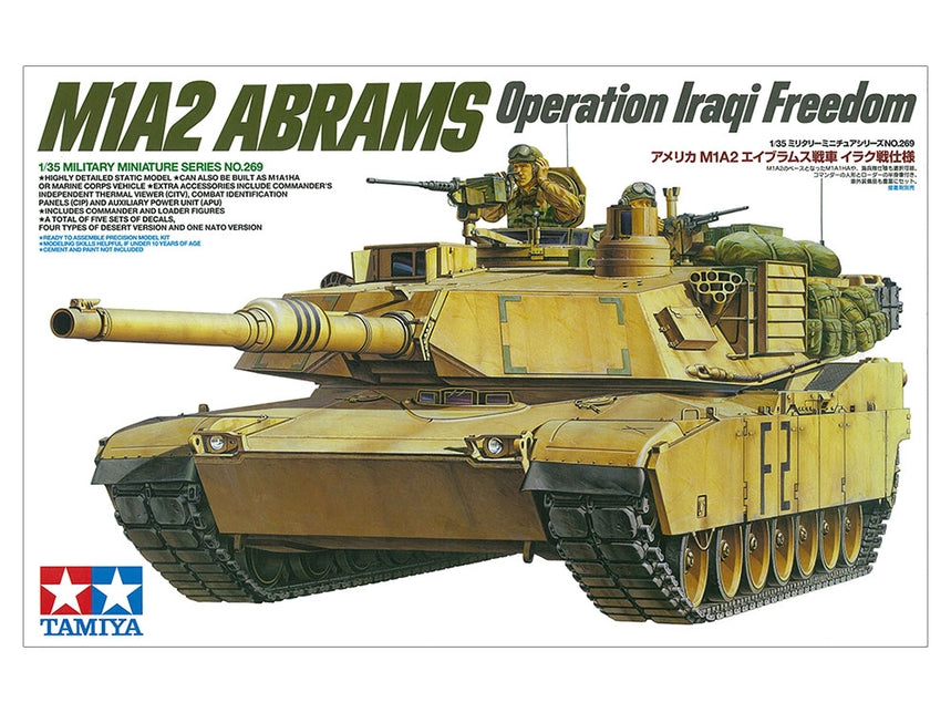 Tamiya 35269 1/35 US M1A2 Abrams with 120mm Gun Tank Model Kit