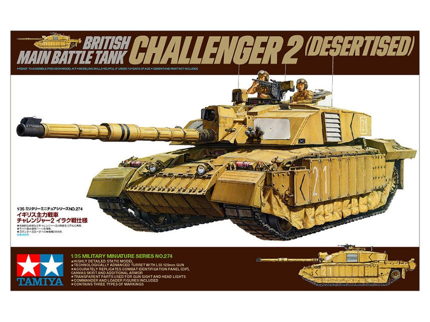 Tamiya 35274 1/35 British Challenger 2 Main Battle Tank Model Kit