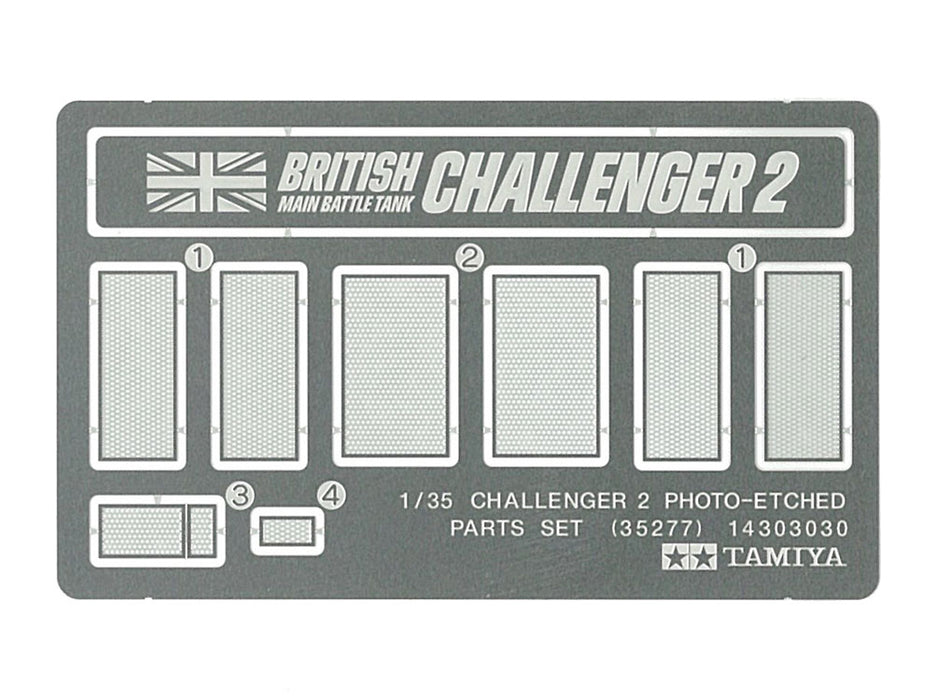 Tamiya 35277 1/35 Challenger 2 Tank Photo-Etched Parts Set