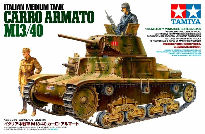 Tamiya 35296 1/35 Italian Carro Armato M13/40 Tank Model Kit