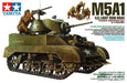 Tamiya 35313 1/35 US Light Tank M5A1 – Pursuit Operation Model Kit with 4 Figures