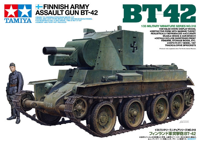Tamiya 35318 1/35 Finnish Army Assault Gun BT-42 Model Kit